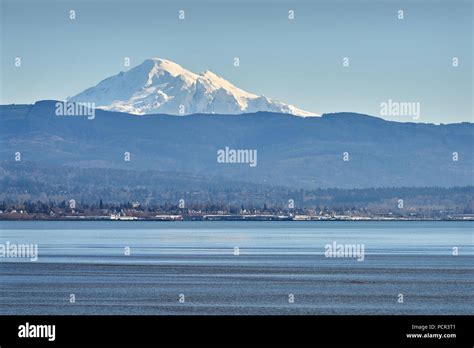 Mt Baker Across Bellingham Bay Washington Mount Baker Rising Up