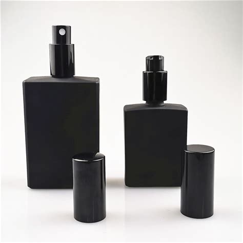 30ml 50ml Matte Black Perfume Glass Bottle