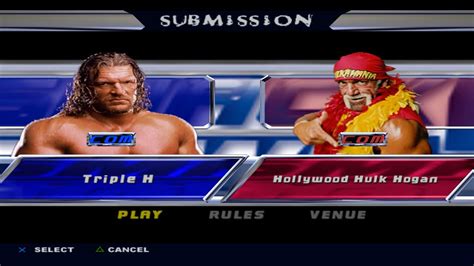 WWE SmackDown Shut Your Mouth Triple H VS Hulk Hogan SUBMISSION