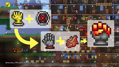 Terraria How To Craft The Fire Gauntlet Console Edition Youtube