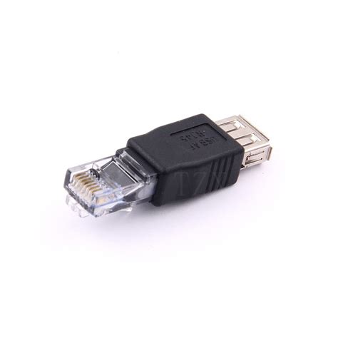 Rj45 Male Lan Ethernet To Usb Female Adapter For Usb Adapters