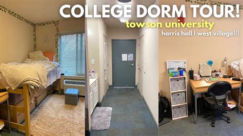 COLLEGE DORM TOUR TOWSON UNIVERSITY 2022 Freshman Year YouTube