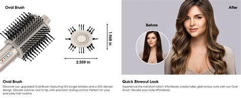 Amazon Fentgo W Hair Dryer Brush Round Hot Air Styler With High Speed For Blow Out