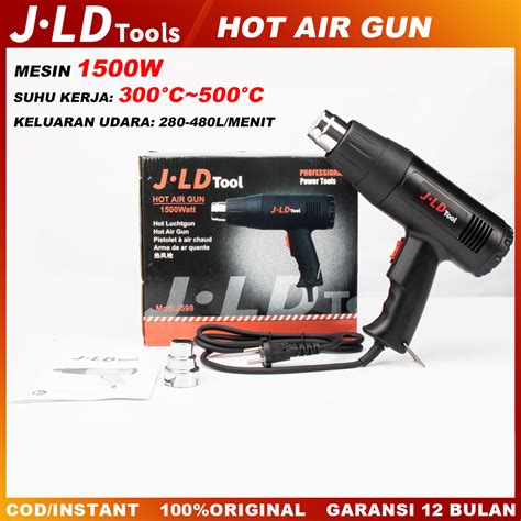 Jual Jld Hot Air Gun W Heat Gun V Mesin Blower Alat Pemanas Udara Stiker Kaca Electric
