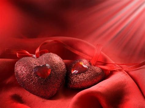 Red Heart Shaped Candies Valentines Day