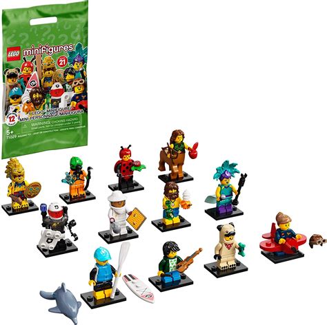 LEGO Minifigures Series 21 Building Kit, Complete Set of 12 with Assortment of Parts and Bags ...