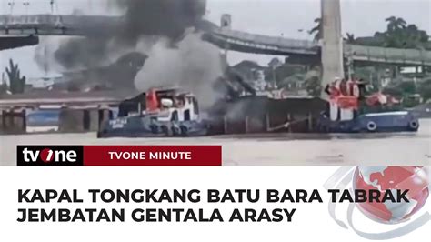 Jembatan Gentala Arasy Ikon Jambi Ditabrak Kapal Tongkang Batu Bara