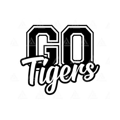 Go Tigers Svg Go Tigers Football Svg Tigers Pride Svg Go Inspire