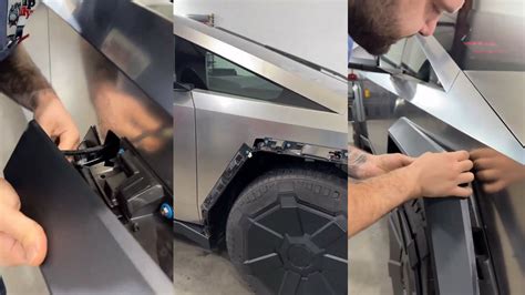 The Tesla Cybertrucks Fender Flares Just Pop Off Carscoops