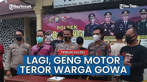 5 Anggota Geng Motor Teror Warga Pakai Busur Di Bajeng Gowa Ditangkap