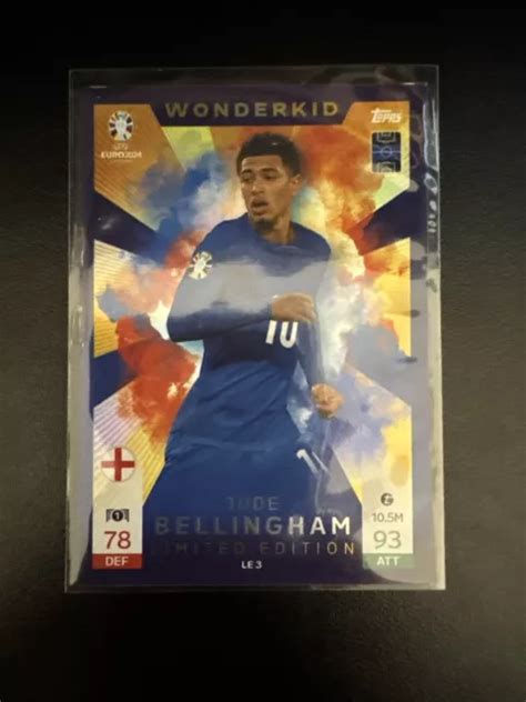 TOPPS EURO 2024 Match Attax Jude Bellingham Edizione Limitata LE