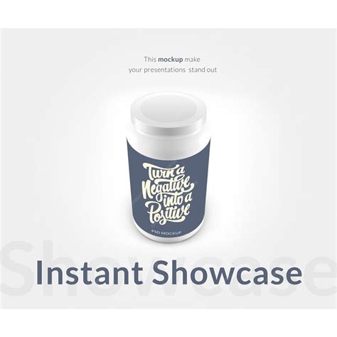 Макет упаковки для таблеток | Бесплатно PSD Файл