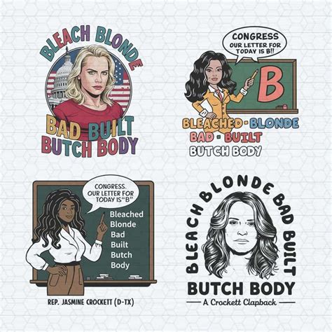 Bleach Blonde Bad Built Butch Body Svg Png Bundle Svgbank