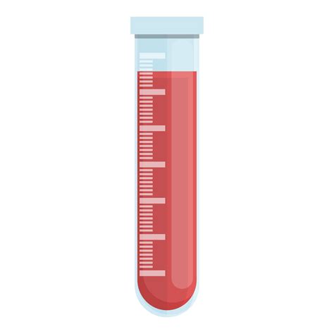 Blood Test Tube Icon Cartoon Vector Lab Drug 14350250 Vector Art At