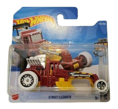 HCW98 Машинка металлическая игрушка Hot Wheels коллекционная модель STREET CLEAVER красный