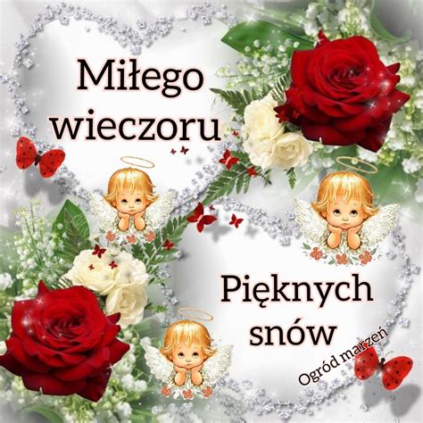 Miłego wieczoru i pięknych snów życzę Twoje Karteczki