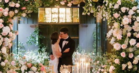 A romantic barn garden party wedding in the Blue Ridge Mountains