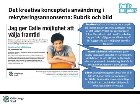 Det kreativa konceptets användning i rekryteringsannonser ppt ladda ner