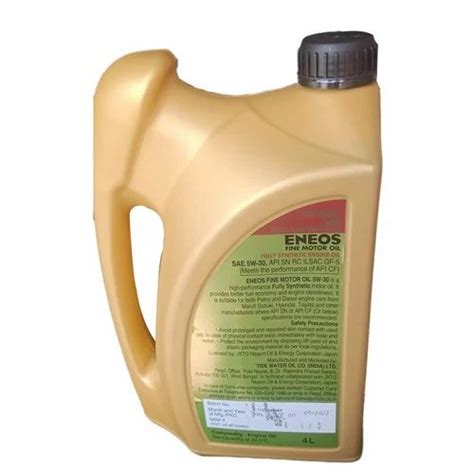 5W30 Eneos Fully Synthetic Fine Motor Oil, 4 L at ₹ 1675/can in Chennai ...