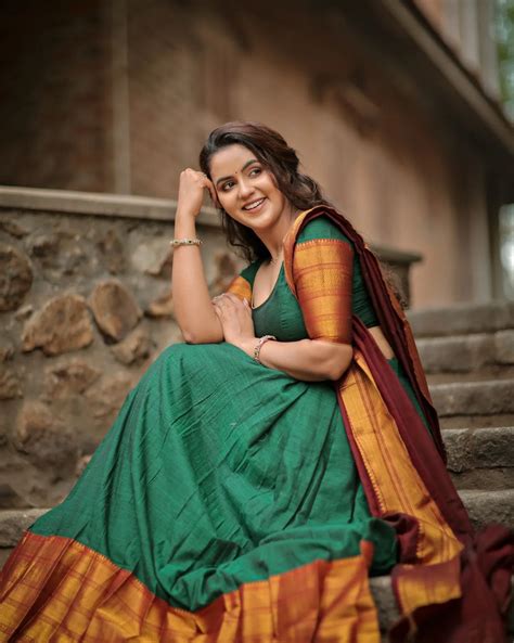 Chaitra Reddy Hot Photoshoot In Blouse And Skirt Glamsundari In