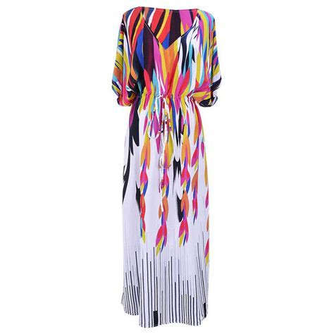 Rainbow Loose Large Size Beach Skirt Holiday Sunscreen Long Skirt Bikini Blouse NHXW132662