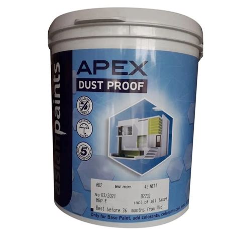 L Asian Paint Apex Dust Proof Ltr At Rs Bucket In Guwahati