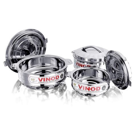 Snapklik Stainless Steel Hot Cold Food Insulated Casserole Double Wall Hot Pot Jumbo Size