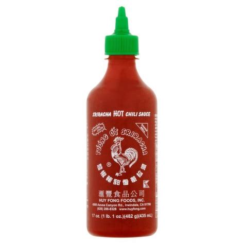 Huy Fong Foods Sriracha Hot Chili Sauce 17 Oz Fairway