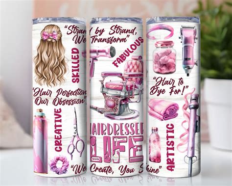 Hairdresser Tumbler Png Salon Hairdresser Life Tumbler Wrap Png