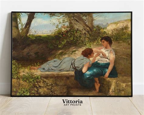 Lesbian Art Sapphic Art Printable Wall Art Vintage Painting Sapphic Painting Queer Home