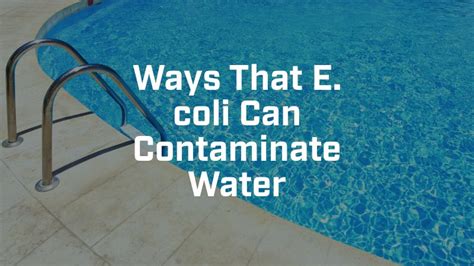 E. coli Water Contamination Attorney