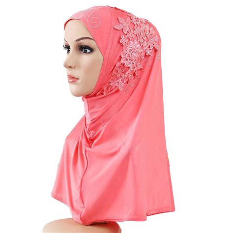 Islamic Women Hijab Wrap Shawl Muslim One Piece Amira Turban Instant