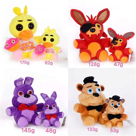 5 Nights At Freddys Fnaf Plush Toy Set Includes Freddy Fazbear Bear