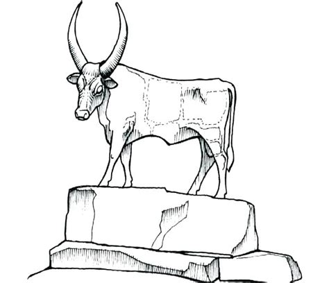 Golden Calf Coloring Page At Free Printable