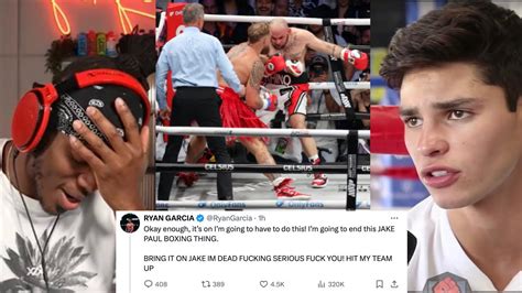 Influencers React To Jake Paul Vs Ryan Bourland Ko Youtube