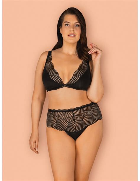Ensemble De Lingerie F Minine Pi Ces Noires Klarita