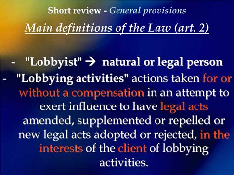 Ppt Lobbying In Lithuania Law Regulation First Experiences And