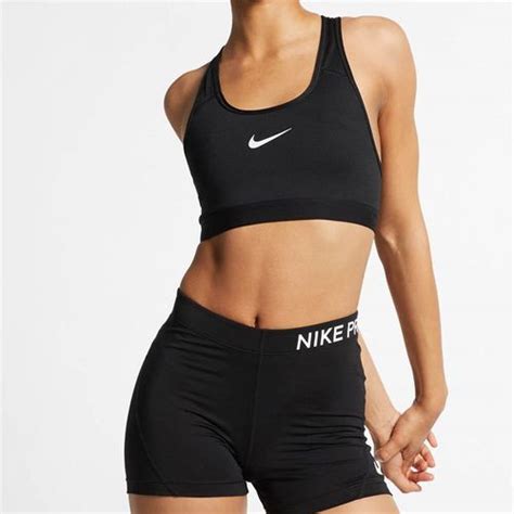 Nike Pro Classic Padded Sports Bra Black 823312 010 Nike Womens Tennis Appar