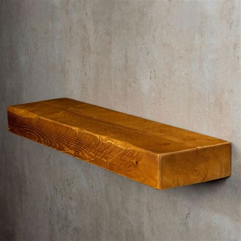 Levandeo Wandregal Holz Massiv X Cm Teak Farbig Wandboard Regal