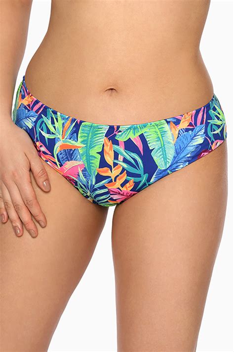 Ava Dame Bikini Slip Brazilian Bunt Gemustert Bademode Strandmode SF
