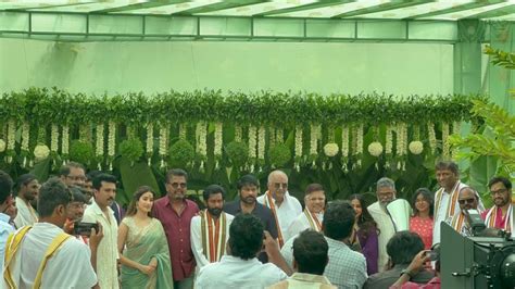 Rc Pooja Ceremony Ram Charan Janhvi Kapoor Buchi Babu Sana Latest