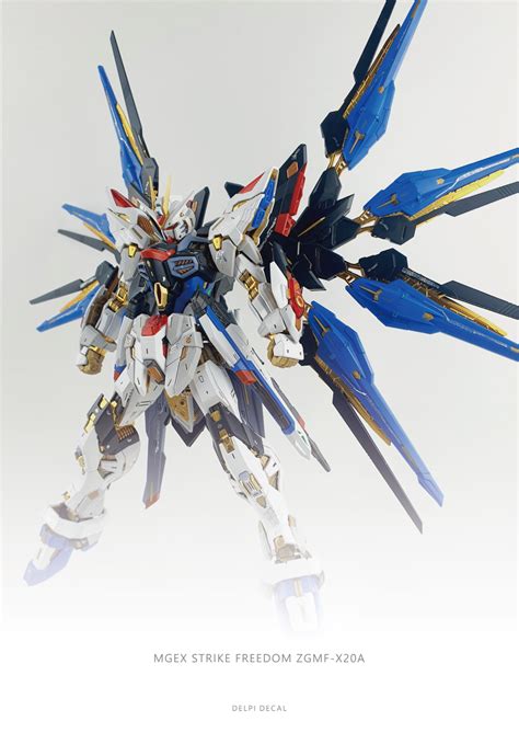 Delpi Decal Mgex Strike Freedom Gundam Silver Holo Newtype