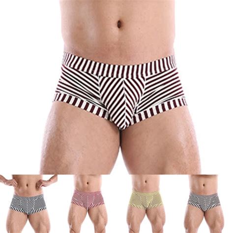 Slip Boxer Bikini A Righe Da Uomo Morbidi Comodi Leggeri Eur Picclick It