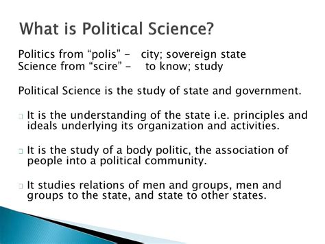 Introduction To Political Science