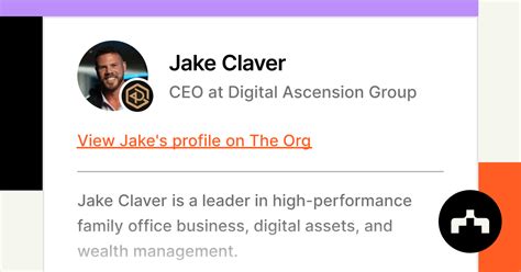 jake claver digital ascension group net worth