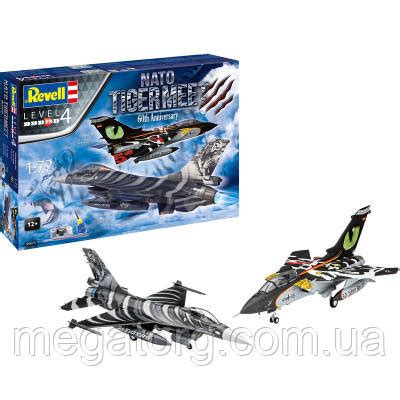 Сборная модель Revell набор самолетов Tornado и F-16 NATO Tiger уровень ...