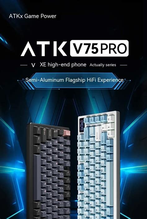 Atk Vxe V Pro Wireless Three Mode Customized Keyboard Full Key Hot Plug Rgb Backlight Gasket
