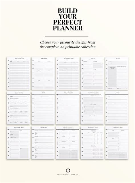 Printable A6 Budget Planner Inserts A6 Printable Printable A6 Etsy