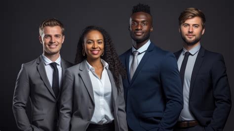 Premium Ai Image Portrait Of A Group Of Multiethnic Business People