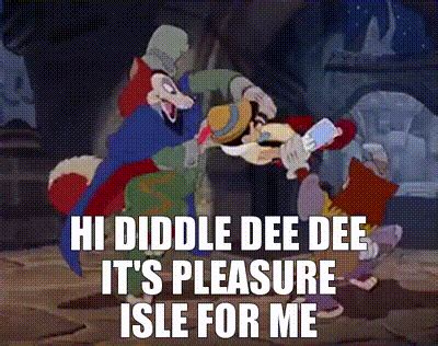 Yarn Hi Diddle Dee Dee It S Pleasure Isle For Me Pinocchio